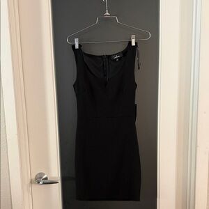 Lulu's Black Sleeveless Mini Sheath Dress
